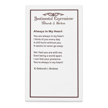 Sterling Silver Sentimental Expressions Rhodium-Plated Jun Cz Always In My Heart Birthstone 18In Necklace