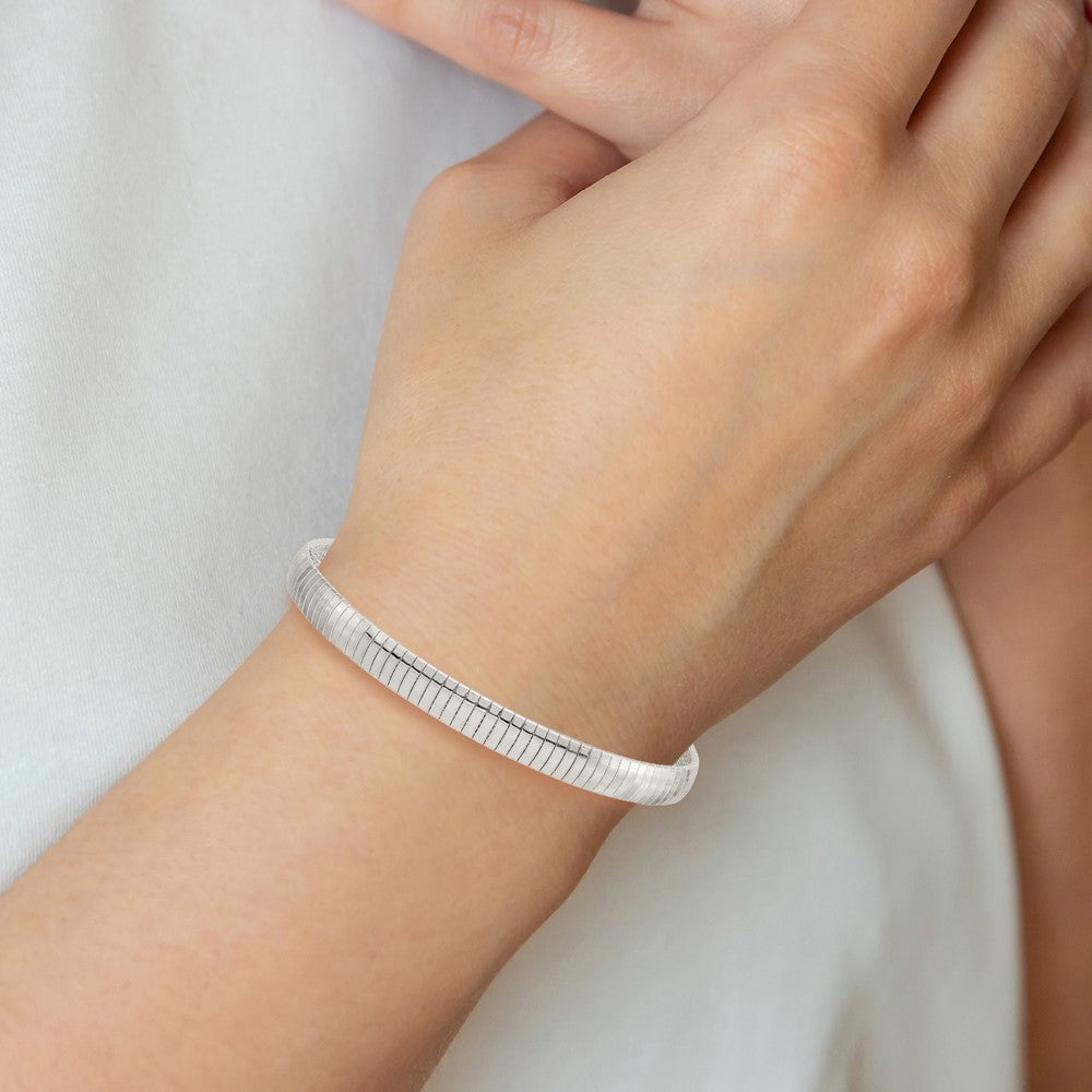 7 Inch Sterling Silver 6mm Cubetto Bracelet