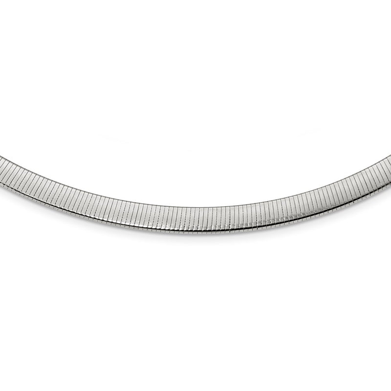 18 Inch Sterling Silver Flash Gold-Plate Reversible 5.75mm Cubetto Chain Necklace