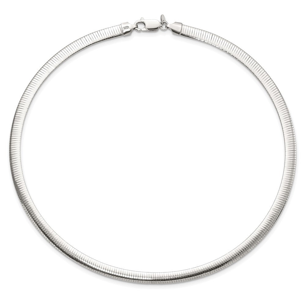 18 Inch Sterling Silver Flash Gold-Plate Reversible 5.75mm Cubetto Chain Necklace