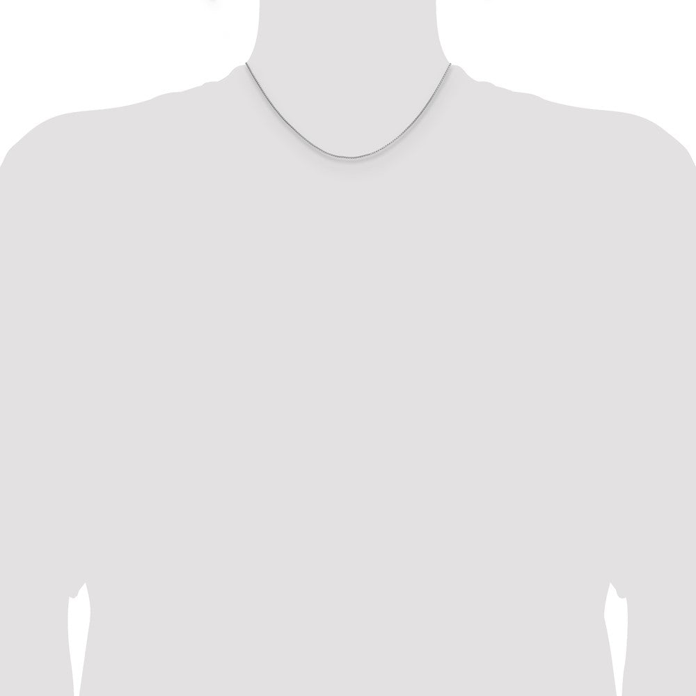 Sterling Silver .95mm Diamond-Cut Round Box Chain