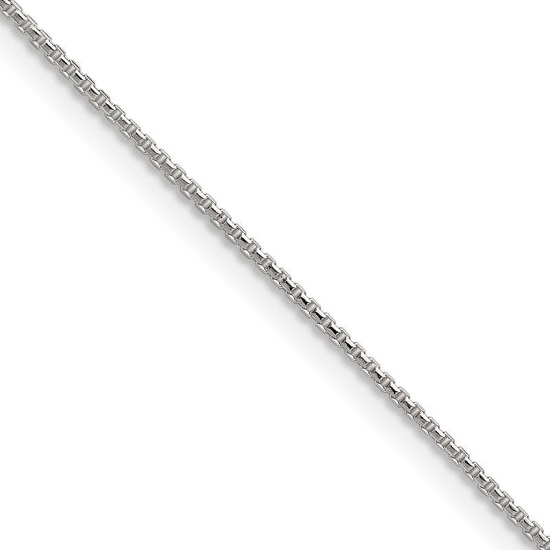 Sterling Silver .95mm Diamond-Cut Round Box Chain