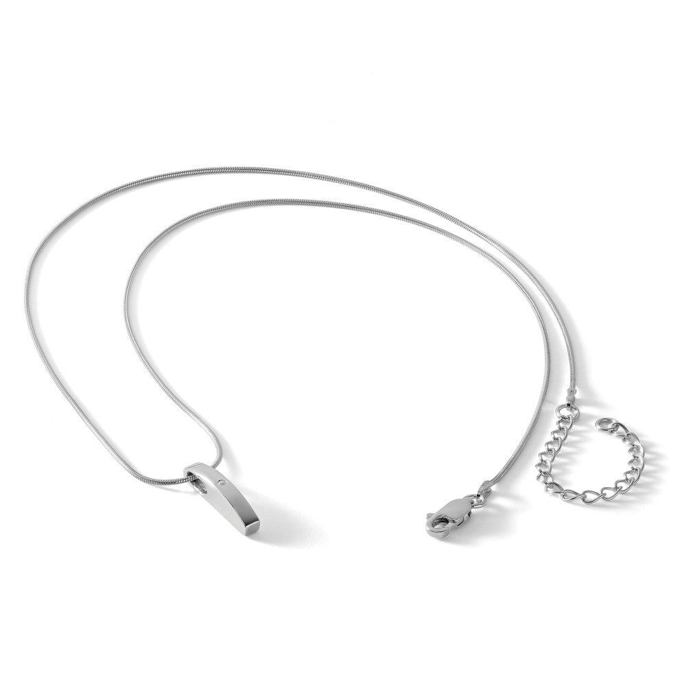 Sterling Silver White Ice Rhodium-Plated 18 Inch Diamond Necklace With 2 Extender