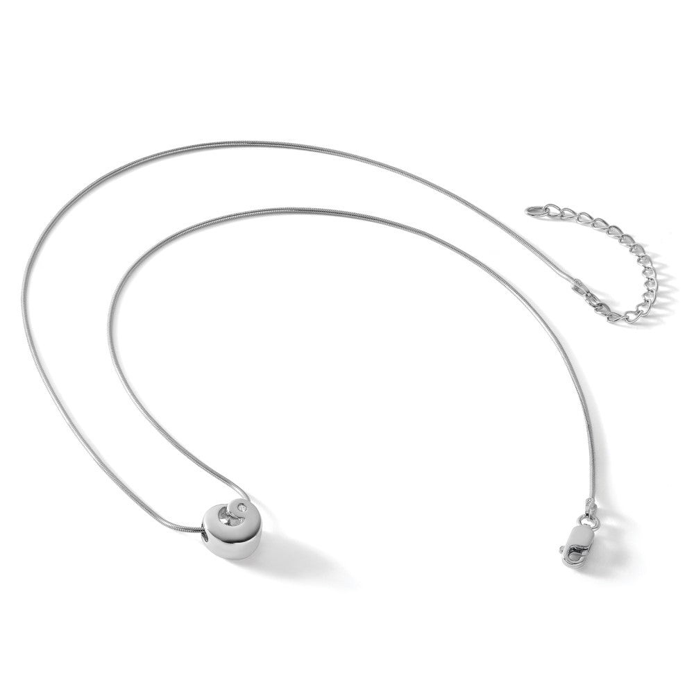 Sterling Silver White Ice Rhodium-Plated 18 Inch Diamond Necklace With 2 Extender
