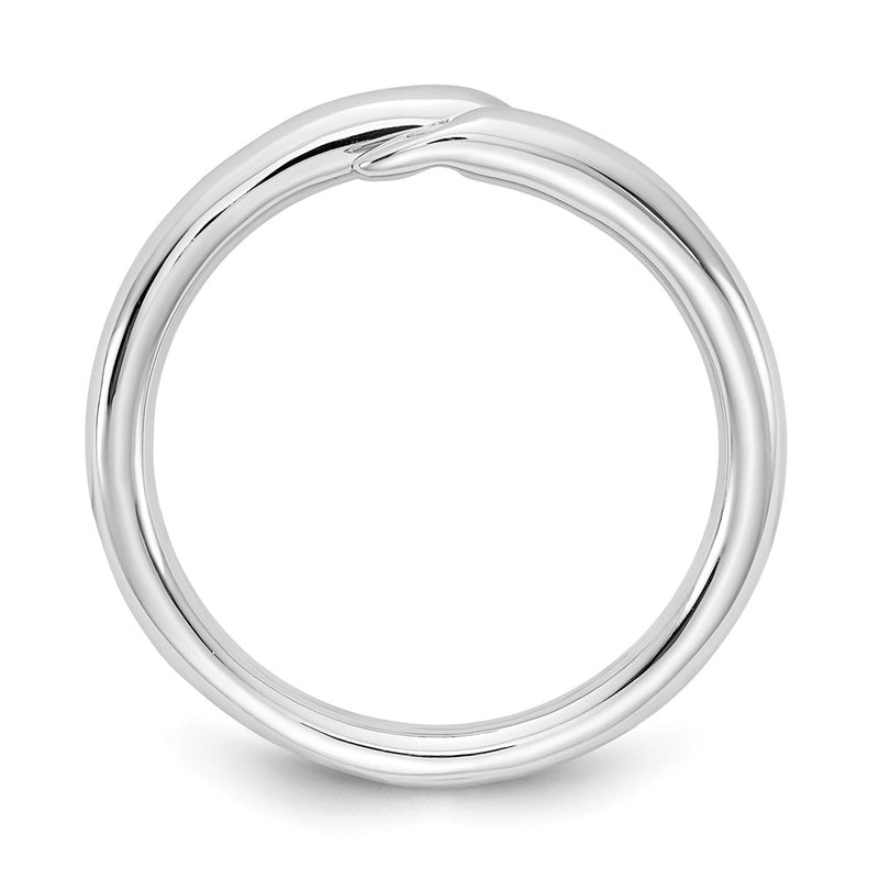Sterling Silver White Ice Rhodium-Plated Diamond Ring