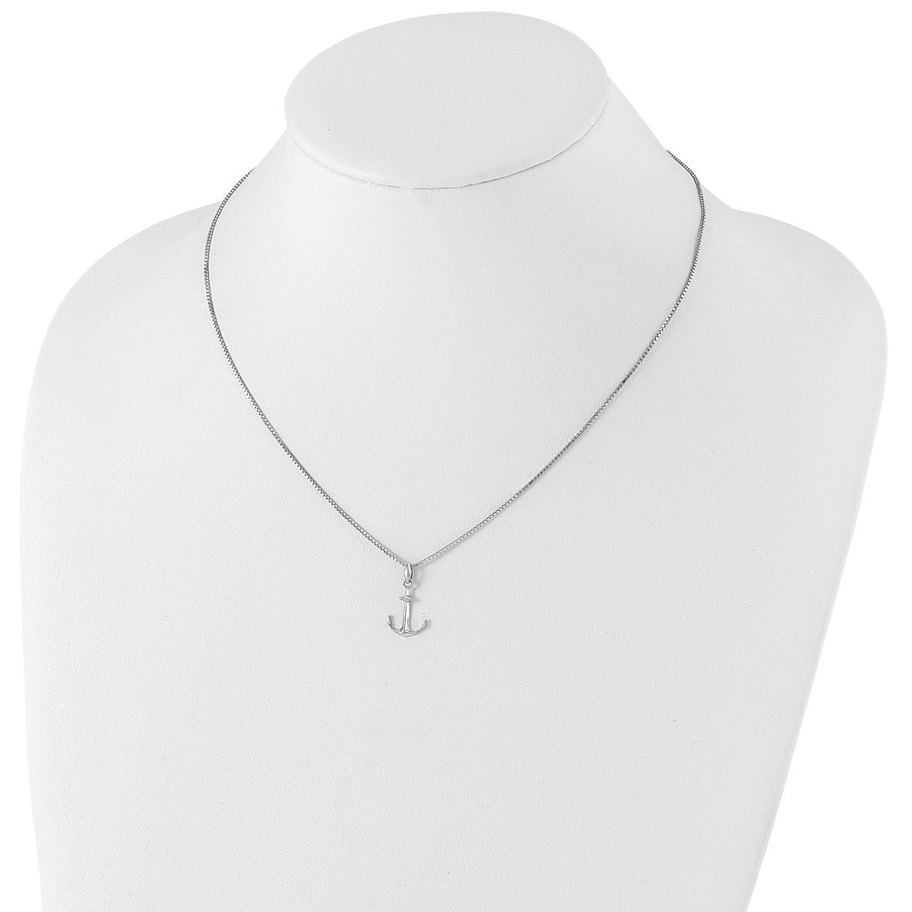 Sterling Silver White Ice Rhodium-Plated 18 Inch Diamond Necklace With 2 Extender