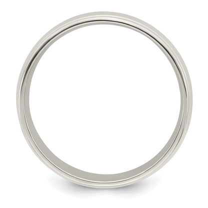 Sterling Silver 7mm Polished Fancy Band
