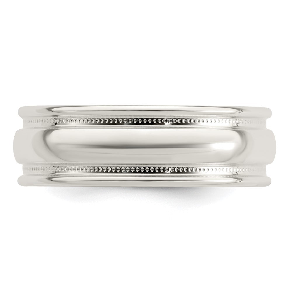 Sterling Silver 7mm Polished Fancy Band