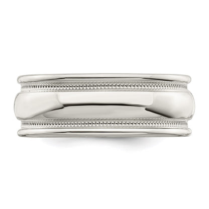 Sterling Silver 7mm Polished Fancy Band