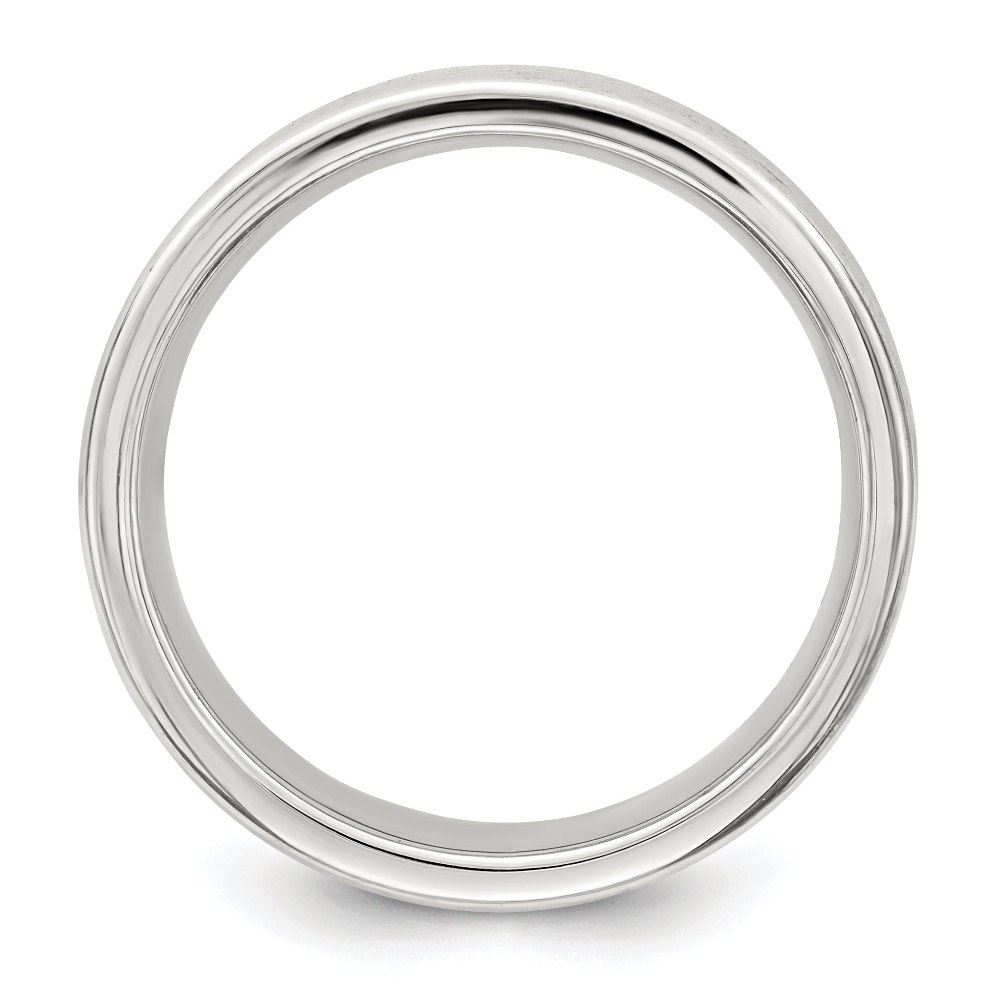 Sterling Silver 7mm Polished 5 Row Fancy Band