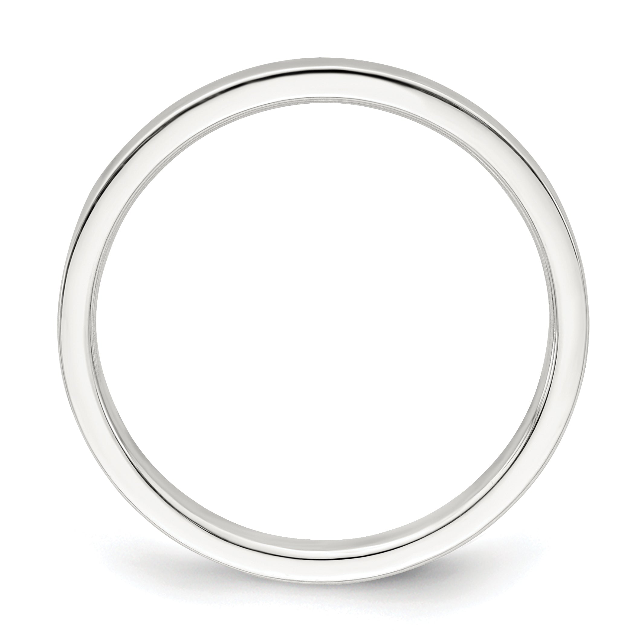 Sterling Silver 2mm Lightweight Flat Size 4 Band