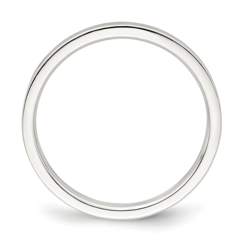 Sterling Silver 2mm Lightweight Flat Size 4 Band