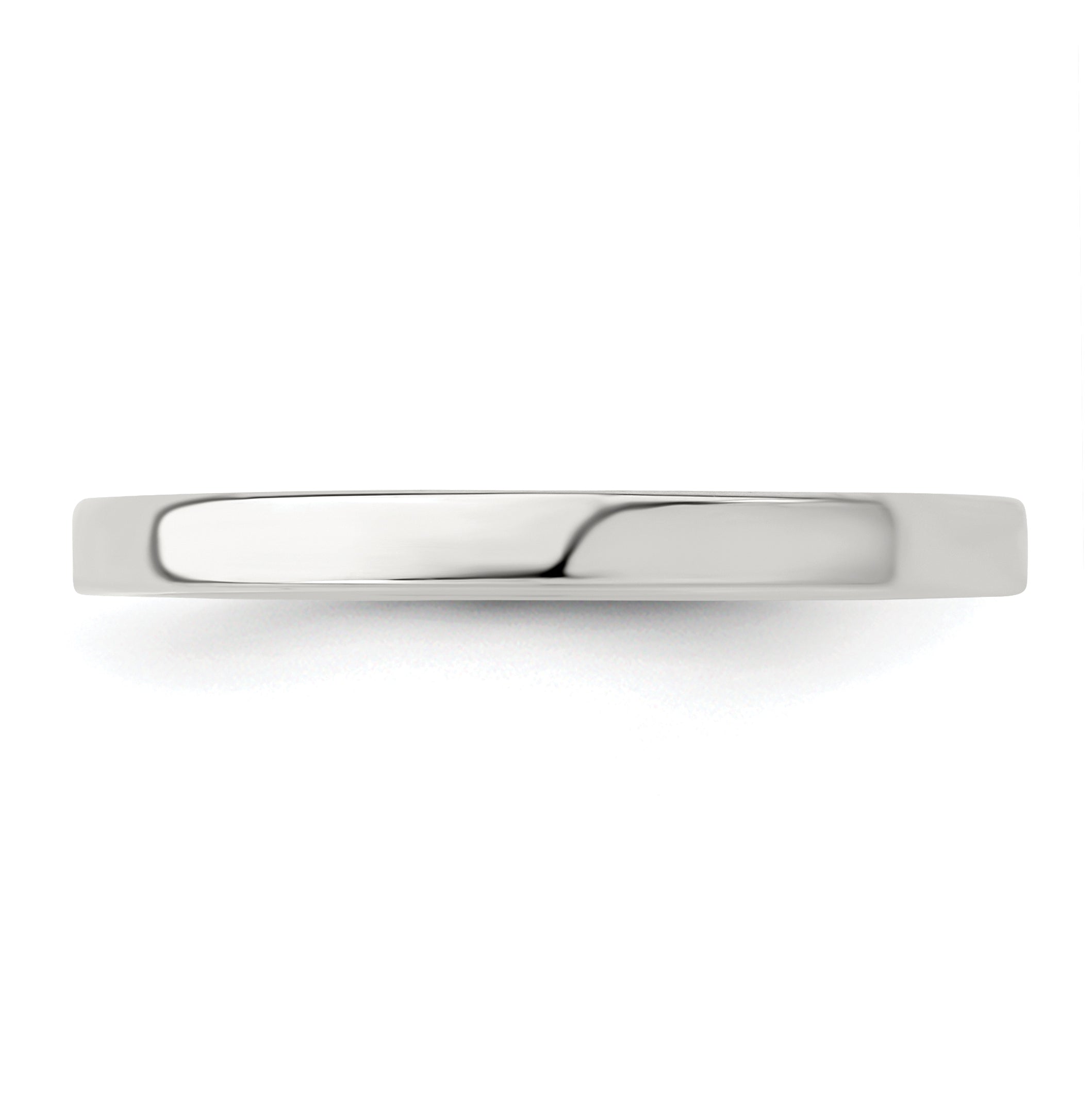Sterling Silver 2mm Lightweight Flat Size 4 Band