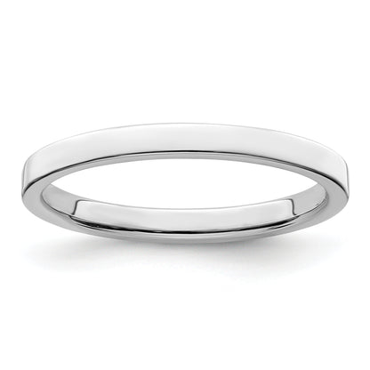 Sterling Silver 2mm Lightweight Flat Size 4 Band