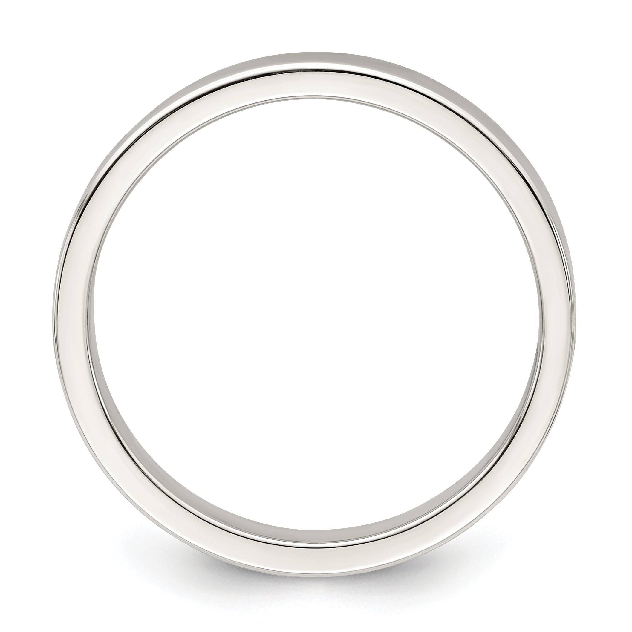 Sterling Silver 3mm Lightweight Flat Size 4 Band