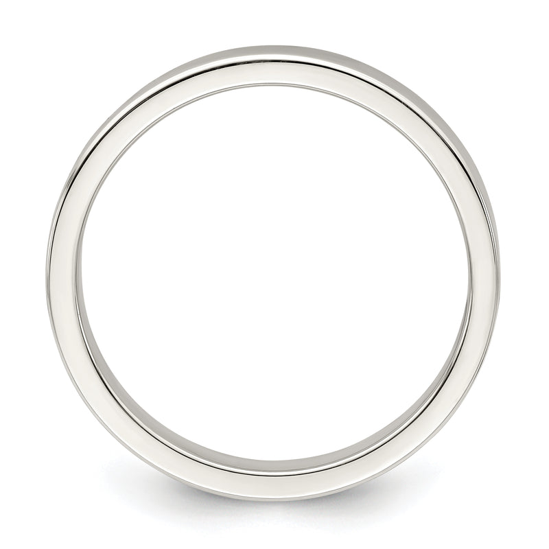 Sterling Silver 3mm Lightweight Flat Size 4 Band