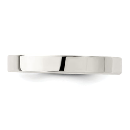 Sterling Silver 3mm Lightweight Flat Size 4 Band