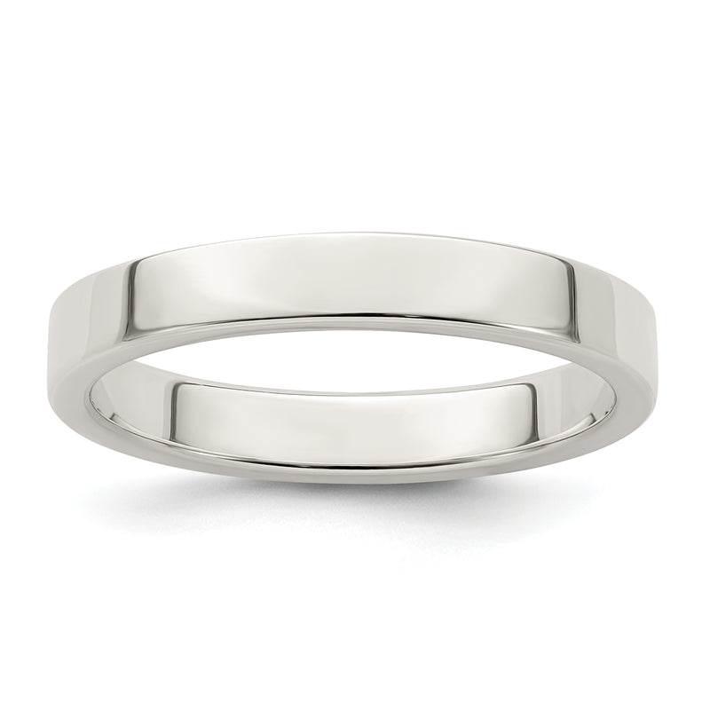 Sterling Silver 3mm Lightweight Flat Size 4 Band