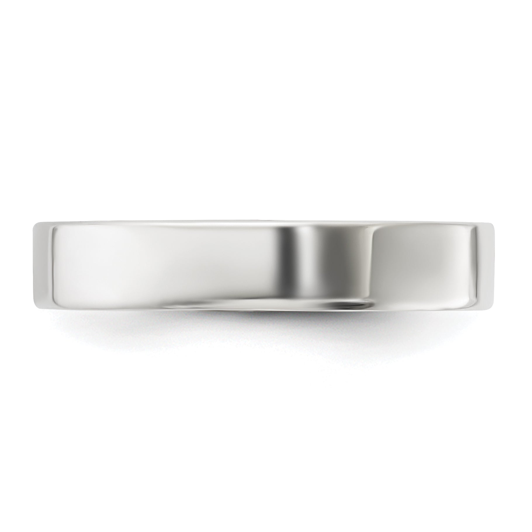 Sterling Silver 4mm Lightweight Flat Size 4 Band