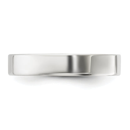 Sterling Silver 4mm Lightweight Flat Size 4 Band