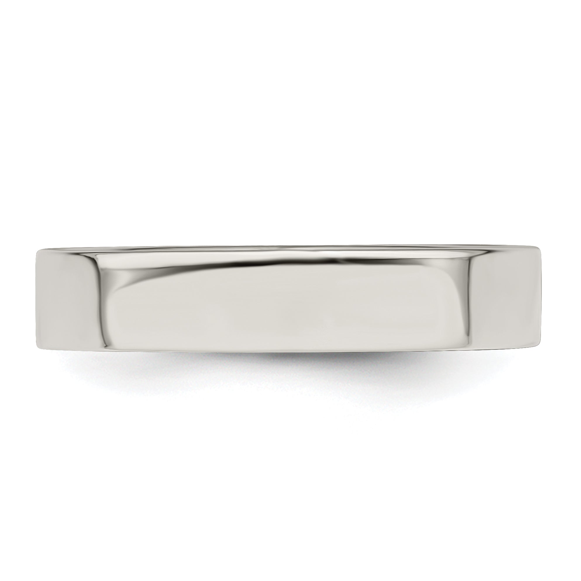 Sterling Silver 4mm Lightweight Flat Size 4 Band