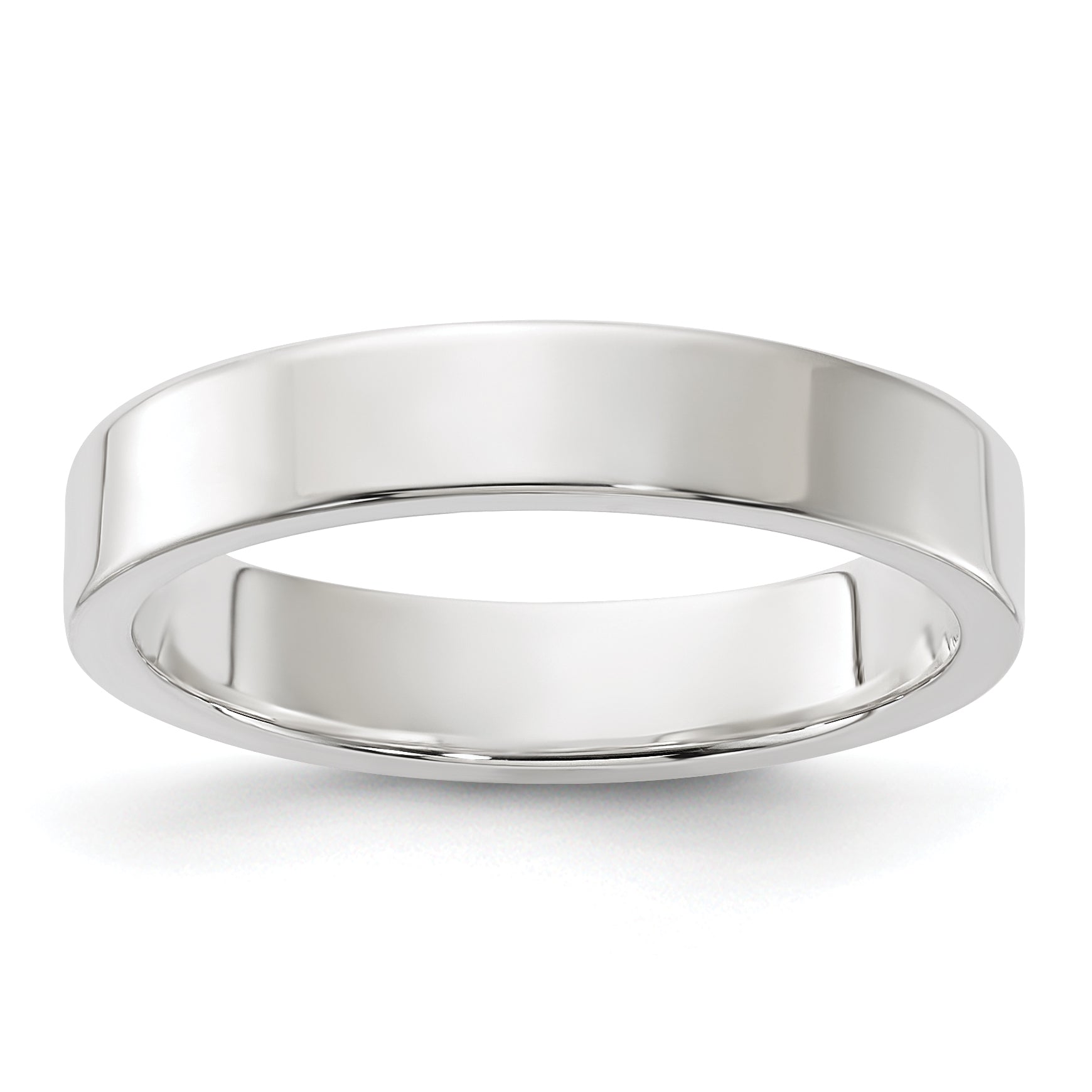 Sterling Silver 4mm Lightweight Flat Size 4 Band