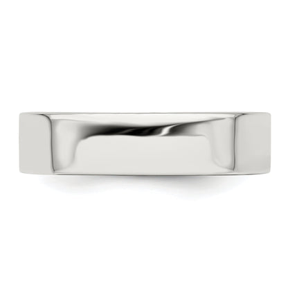 Sterling Silver 5mm Lightweight Flat Size 4 Band