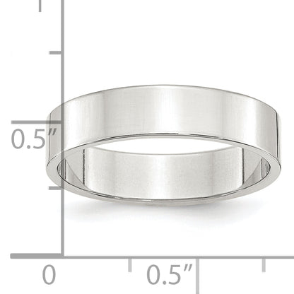 Sterling Silver 5mm Lightweight Flat Size 4 Band