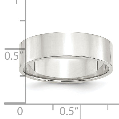 Sterling Silver 6mm Lightweight Flat Size 4 Band