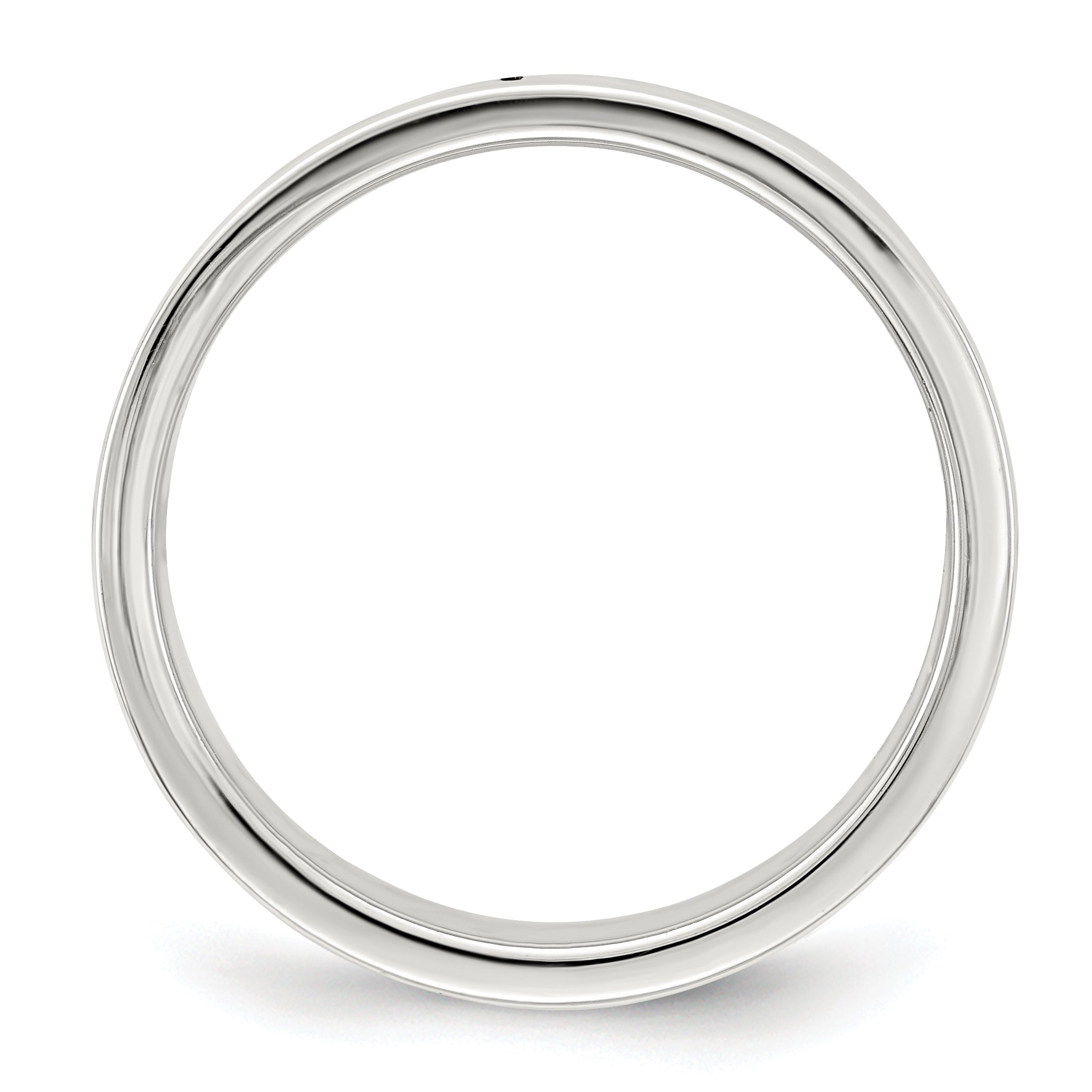 Sterling Silver 7mm Lightweight Flat Size 4 Band