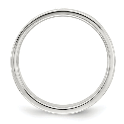 Sterling Silver 7mm Lightweight Flat Size 4 Band