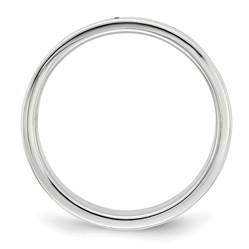 Sterling Silver 7mm Lightweight Flat Size 4 Band