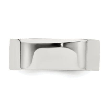 Sterling Silver 7mm Lightweight Flat Size 4 Band