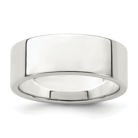 Sterling Silver 7mm Lightweight Flat Size 4 Band