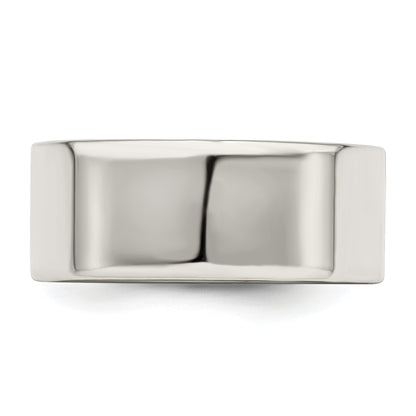 Sterling Silver 8mm Lightweight Flat Size 4 Band