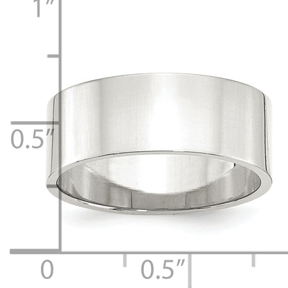 Sterling Silver 8mm Lightweight Flat Size 4 Band