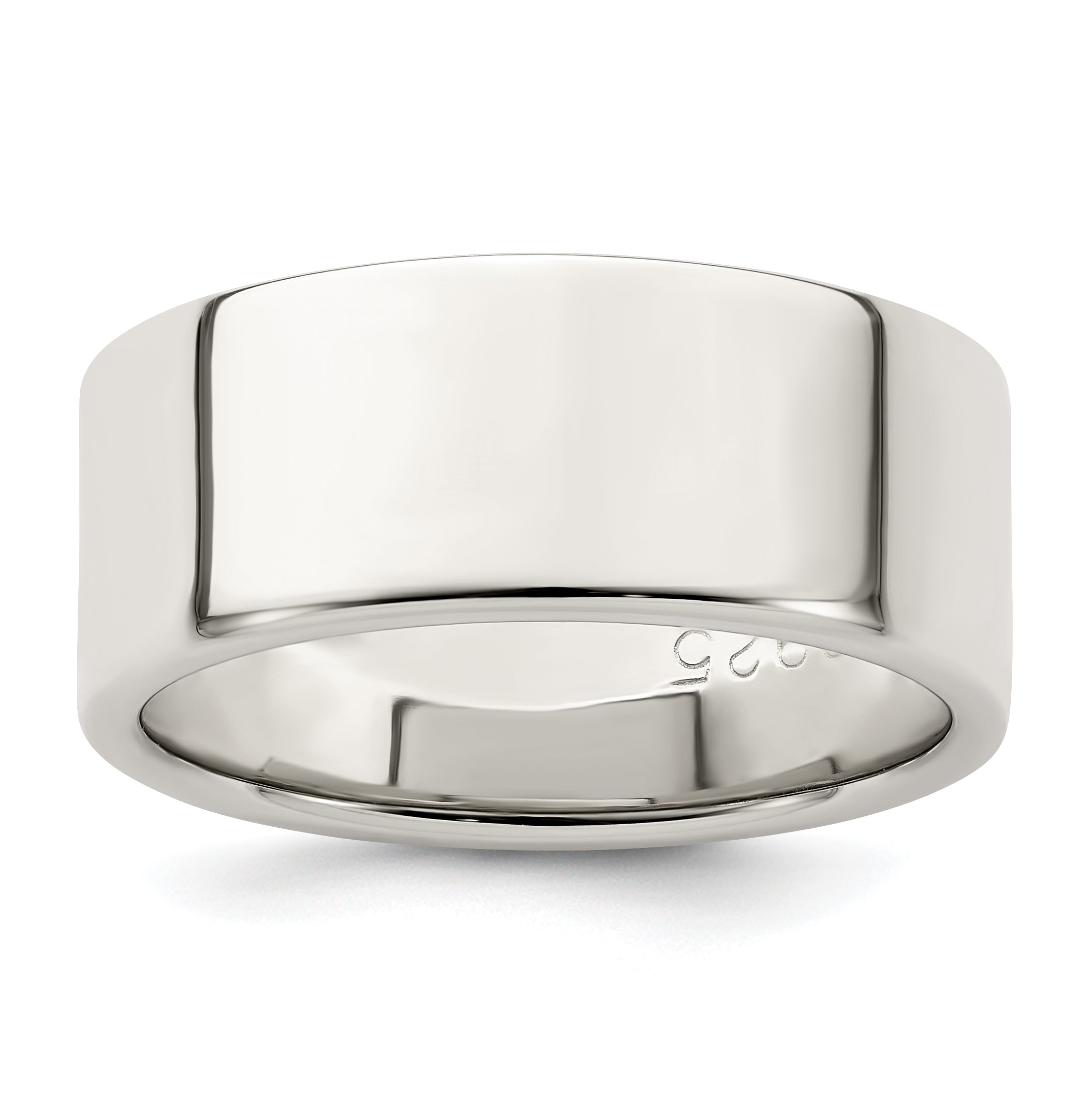 Sterling Silver 8mm Lightweight Flat Size 4 Band