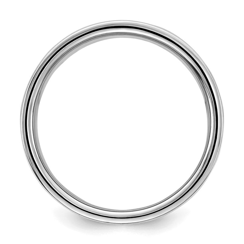 Sterling Silver Rhodium-Plated 9mm Flat Band