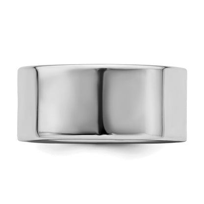 Sterling Silver Rhodium-Plated 9mm Flat Band
