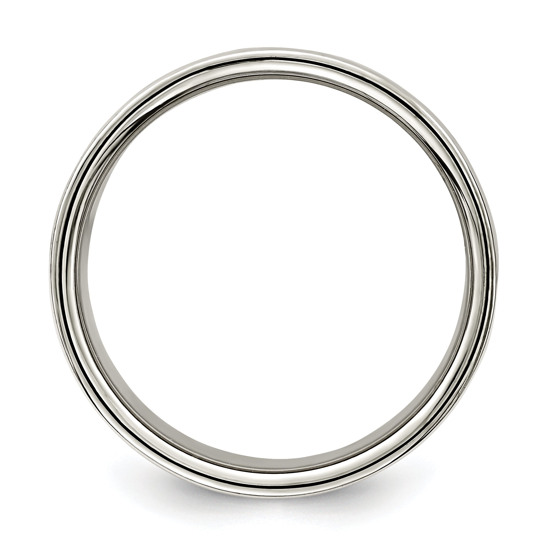 Sterling Silver 10mm Lightweight Flat Size 4 Band