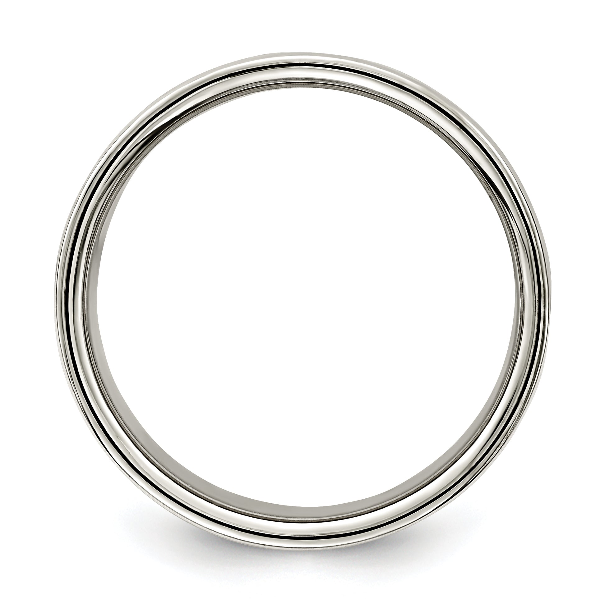 Sterling Silver 10mm Lightweight Flat Size 4 Band