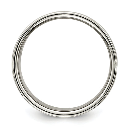 Sterling Silver 10mm Lightweight Flat Size 4 Band