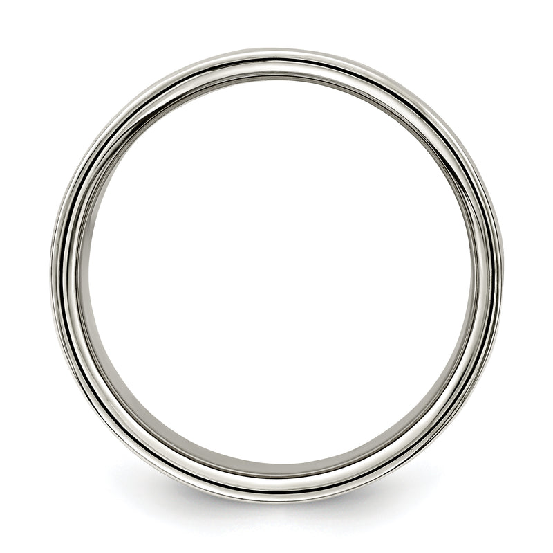 Sterling Silver 10mm Lightweight Flat Size 4 Band