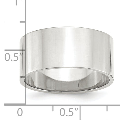 Sterling Silver 10mm Lightweight Flat Size 4 Band