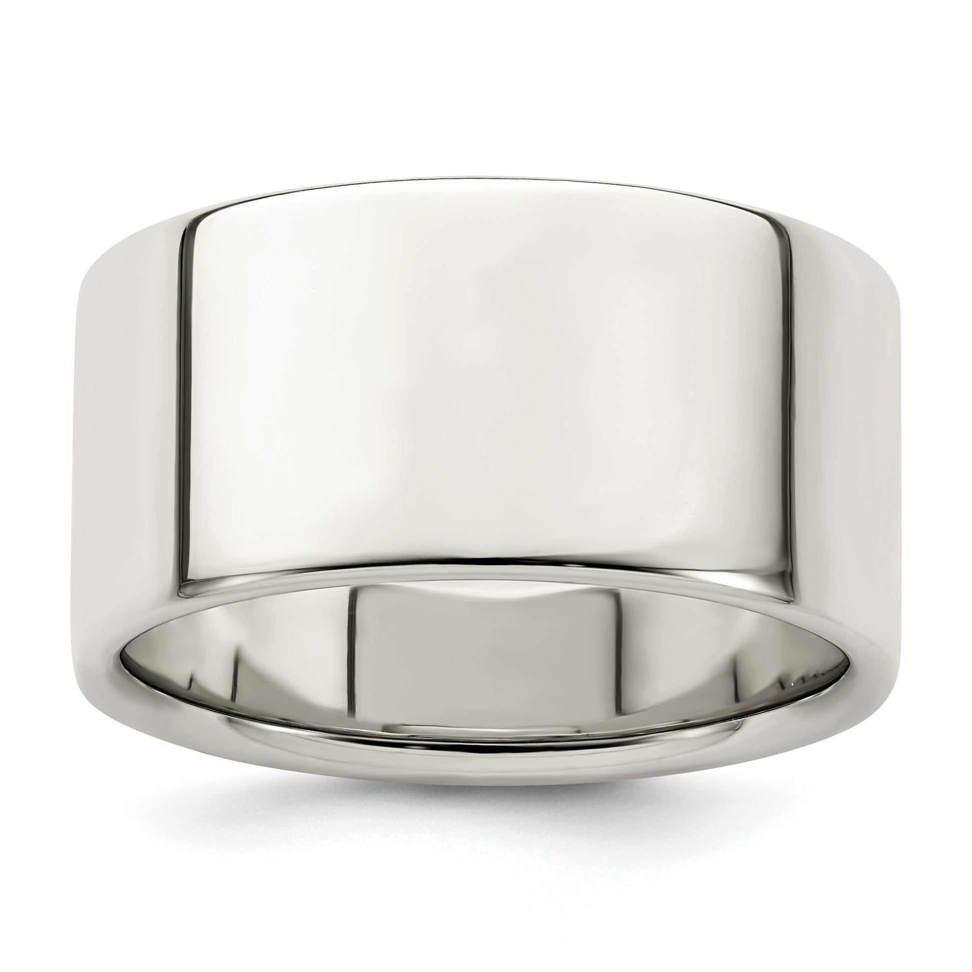 Sterling Silver 10mm Lightweight Flat Size 4 Band