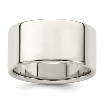 Sterling Silver 10mm Lightweight Flat Size 4 Band