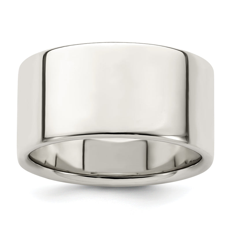 Sterling Silver 10mm Lightweight Flat Size 4 Band