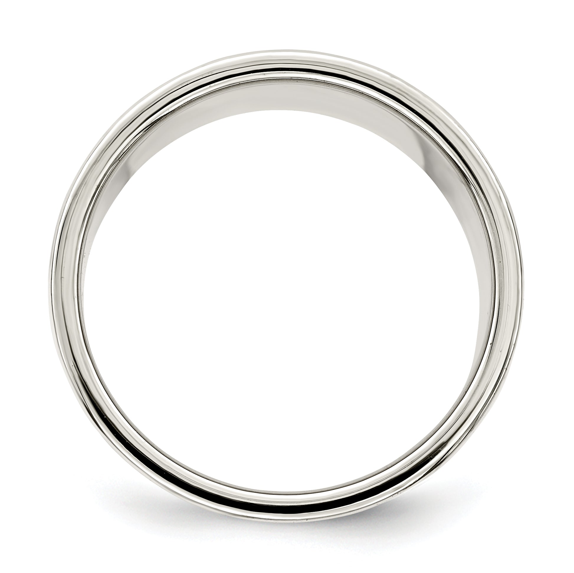 Sterling Silver 12mm Lightweight Flat Size 4 Band