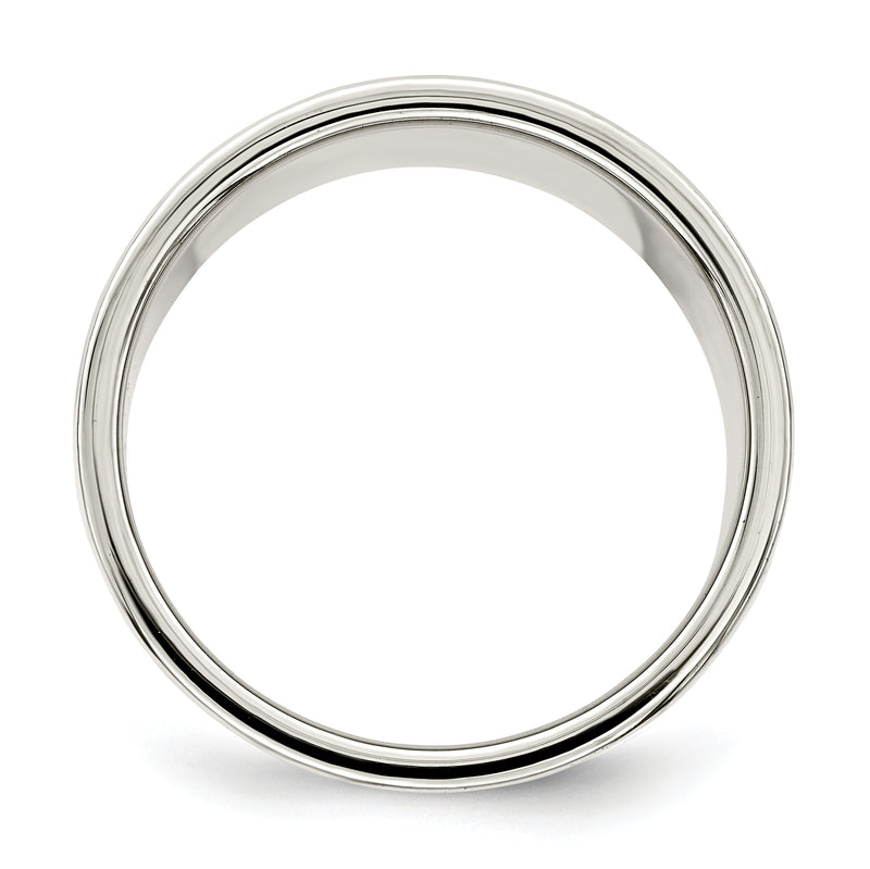 Sterling Silver 12mm Lightweight Flat Size 4 Band
