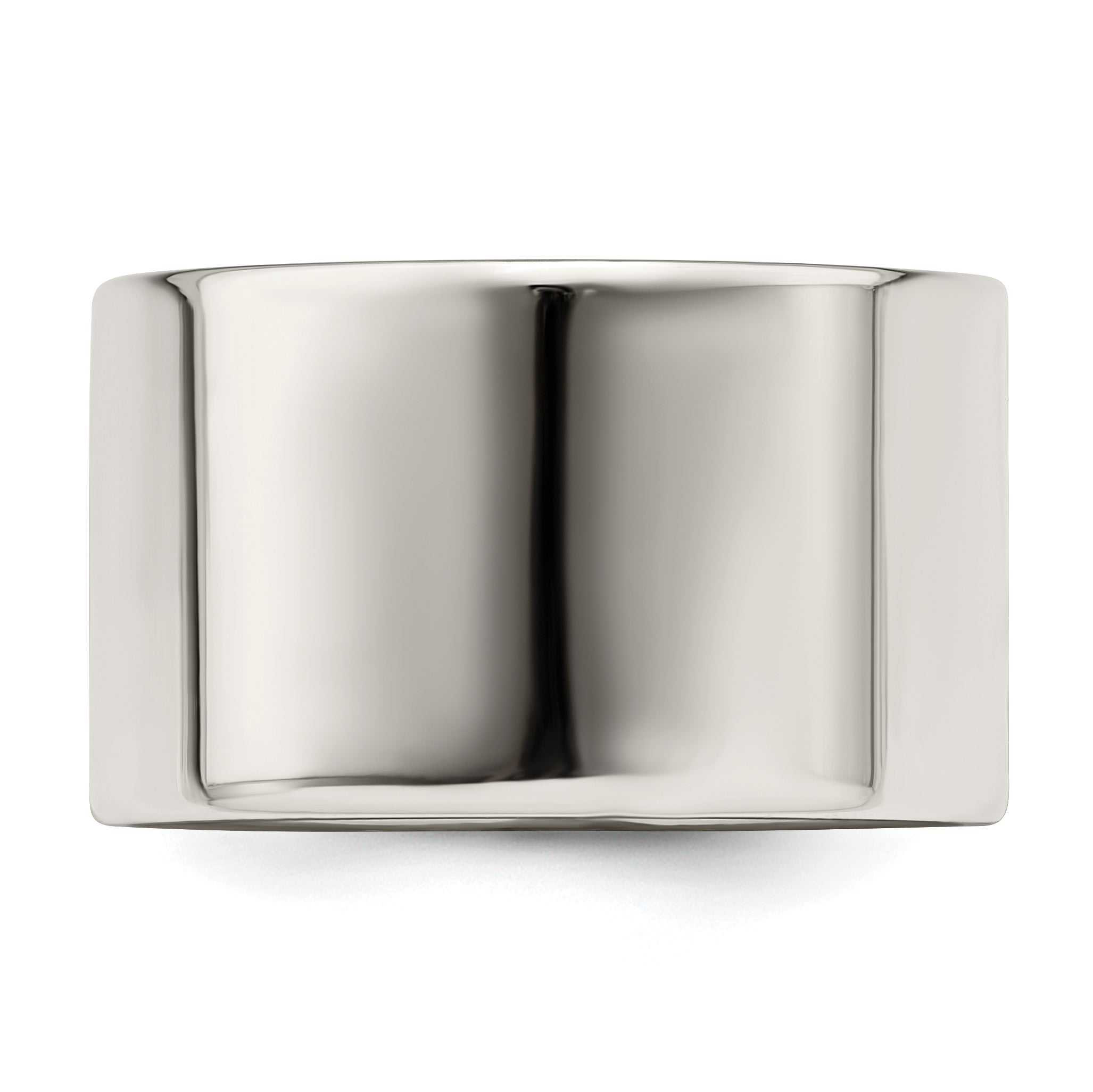Sterling Silver 12mm Lightweight Flat Size 4 Band